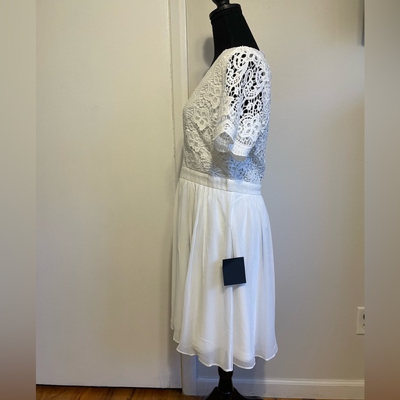 🆕🌟 Lulus white Midi Dress 🆕🌟 - Picture 3 of 7